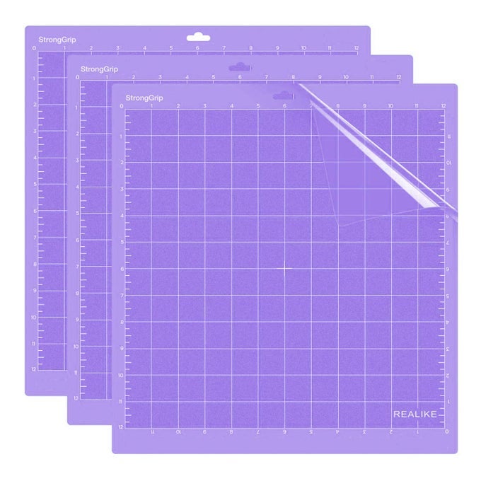 12X12 STRONGGRIP CUTTING MAT FOR CRICUT MAKER 3MAKEREXPLORE 3AIR 2AIRONE3 MATS GRIDDED ADHESIVE NONSLIP CUT MAT FOR CRAFTS QUILTING SEWING AND ALL ARTS