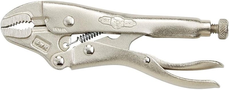 IRWIN VISE-GRIP Curved Jaw Locking Pliers with Wire Cutter, 4-Inch (10) - Image 2