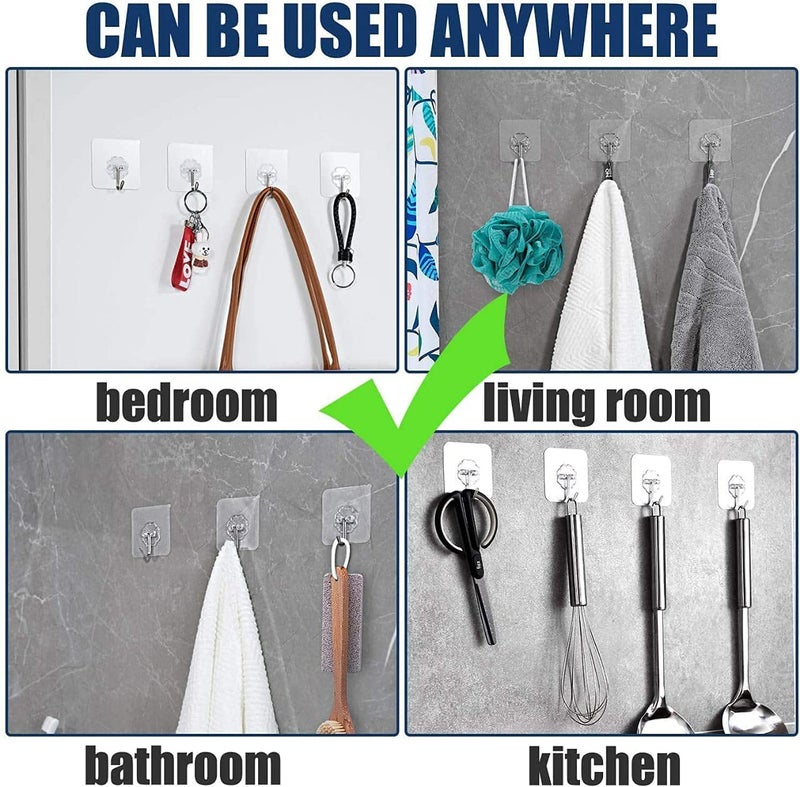 MorivaHomes Multipurpose Pack of 10 Self Adhesive Flower Design Wall Hooks Waterproof Nail Free Sticky Plastic No Drilling Hooks Multipurpose Home Storage Ideal for Wall,Bedroom,Bathroom &Kitchen - Image 5