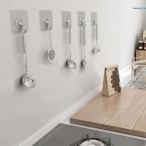 MorivaHomes Multipurpose Pack of 10 Self Adhesive Flower Design Wall Hooks Waterproof Nail Free Sticky Plastic No Drilling Hooks Multipurpose Home Storage Ideal for Wall,Bedroom,Bathroom &Kitchen - Image 3