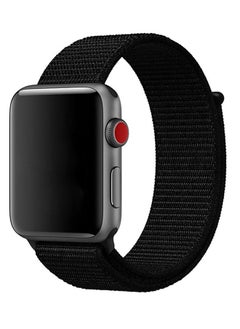 Bikson Sport Watch Band for 44mm, 42mm Watch, Soft Replacement Strap Black  - Image 1