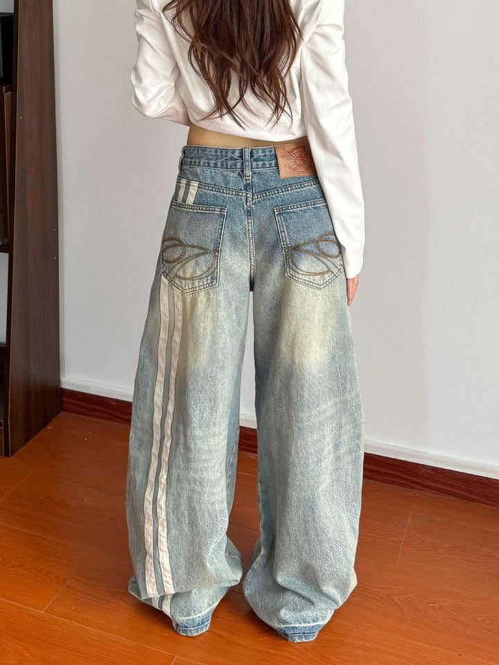Unisex Casual Daily Denim Jeans - Image 1