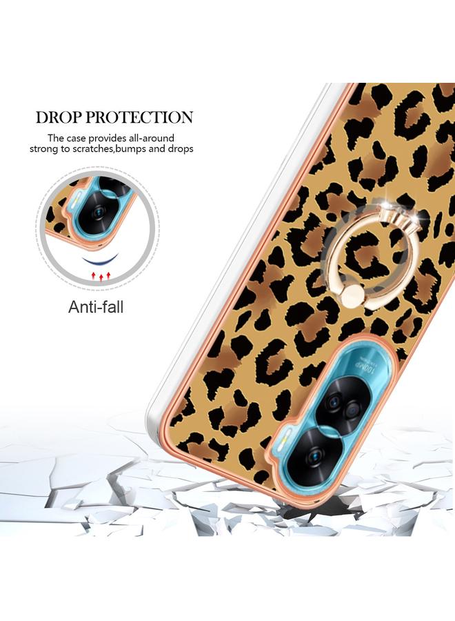 S-TOP Case For Honor 90 Lite 5G Electroplating Dual-side IMD Phone Case with Ring Holder - Image 4