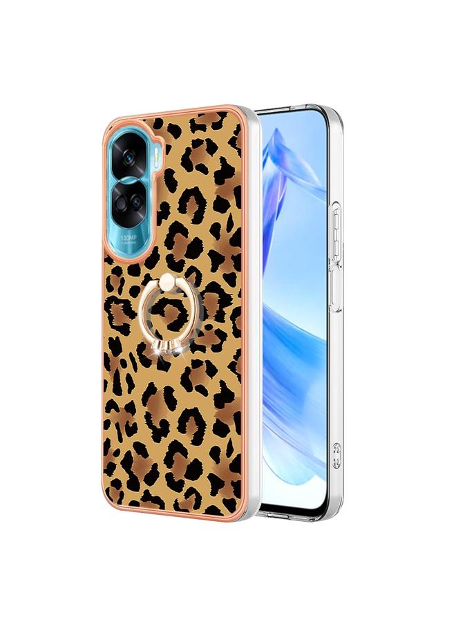 S-TOP Case For Honor 90 Lite 5G Electroplating Dual-side IMD Phone Case with Ring Holder - Image 2