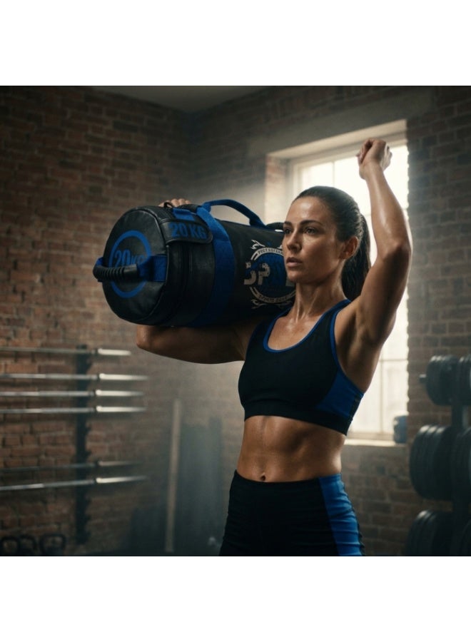 SPALL Power Bag Weighted Training Sandbag for Strength & Functional Fitness Workout, Heavy Duty Fitness Bag for Cross Training, Home Gym, Core & Conditioning, 5KG 10KG 15KG 20KG - Image 4