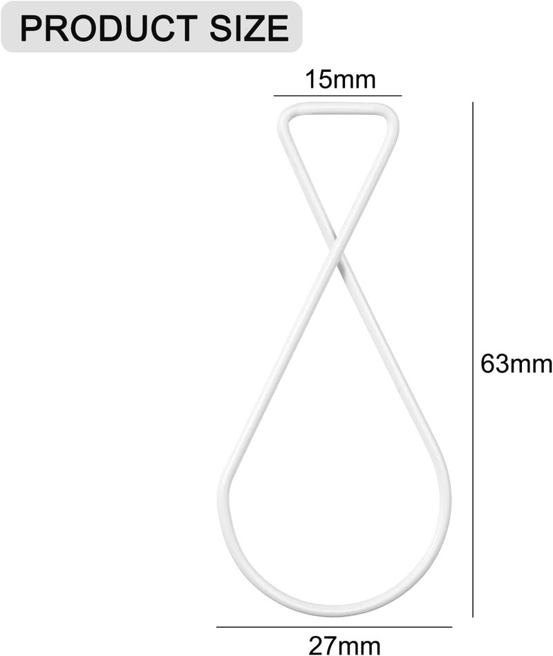 Sratte 100 Pieces White Drop Ceiling Hooks Clips for Hanging Classroom Ceiling Hangers Suspended Tile Hanger for Classroom Office Home Wedding Decorations - Image 2