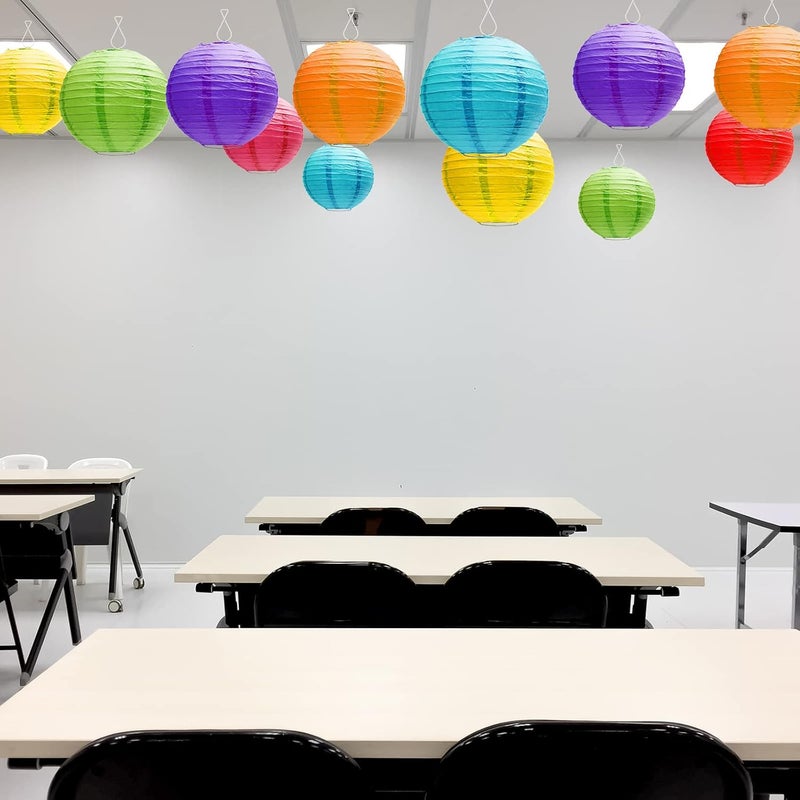 Sratte 100 Pieces White Drop Ceiling Hooks Clips for Hanging Classroom Ceiling Hangers Suspended Tile Hanger for Classroom Office Home Wedding Decorations - Image 5