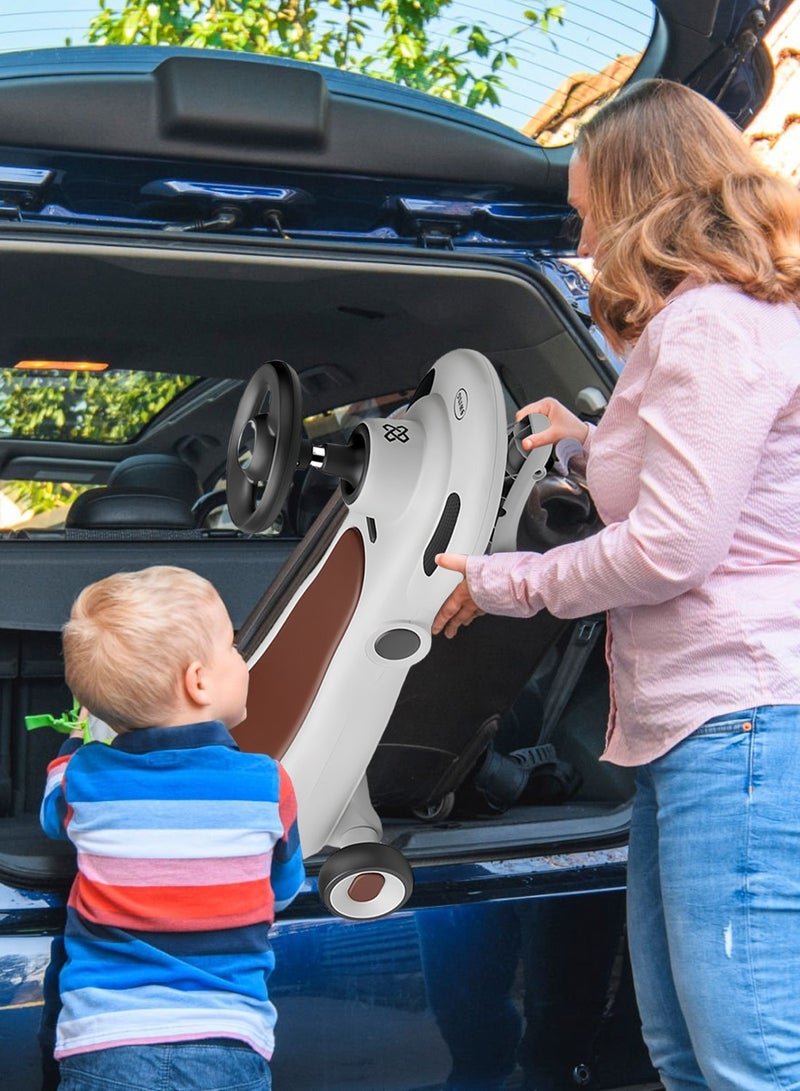 ما بيبي ركوب سيارة دفع للأطفال، سيارة تأرجح متوازنة مع عجلات وامضه للمتعة في الهواء الطلق، ركوب سيارة طفل للأولاد والبنات 1-3 سنوات - Image 2