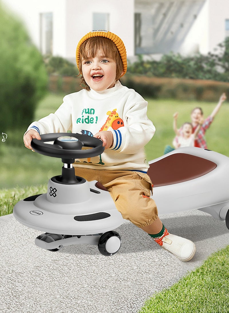 ما بيبي ركوب سيارة دفع للأطفال، سيارة تأرجح متوازنة مع عجلات وامضه للمتعة في الهواء الطلق، ركوب سيارة طفل للأولاد والبنات 1-3 سنوات - Image 3