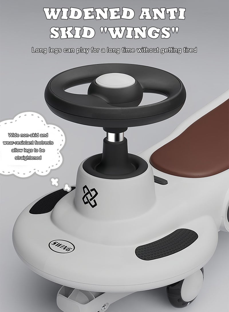 ما بيبي ركوب سيارة دفع للأطفال، سيارة تأرجح متوازنة مع عجلات وامضه للمتعة في الهواء الطلق، ركوب سيارة طفل للأولاد والبنات 1-3 سنوات - Image 5