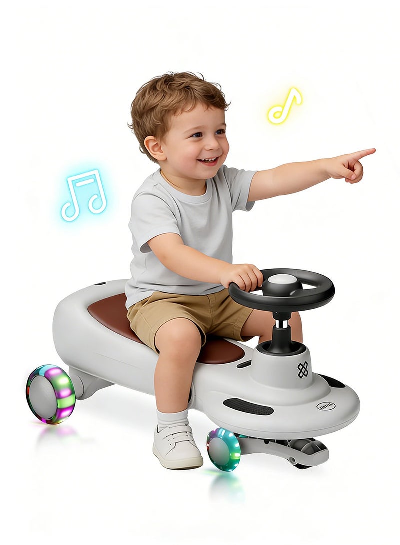 ما بيبي ركوب سيارة دفع للأطفال، سيارة تأرجح متوازنة مع عجلات وامضه للمتعة في الهواء الطلق، ركوب سيارة طفل للأولاد والبنات 1-3 سنوات - Image 1