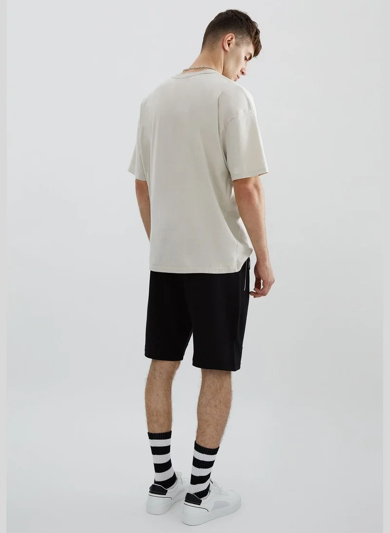 PULL&BEAR Bermuda jogging shorts with zips