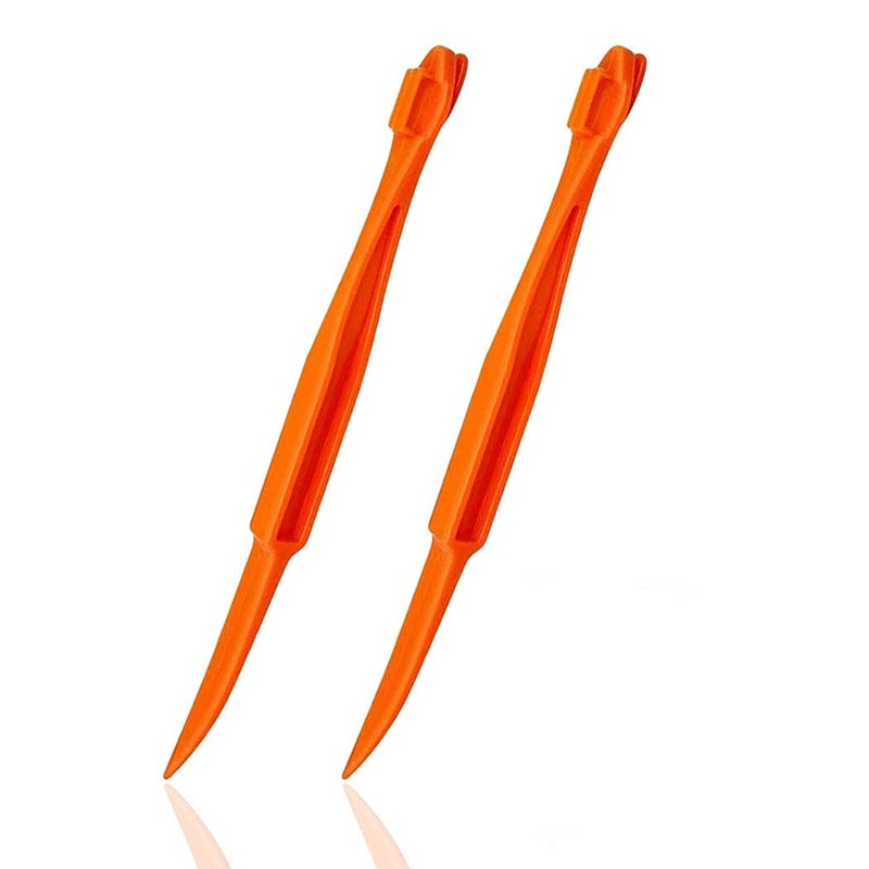 Cosmer Orange Peeler Tools - Plastic Orange Peeler Citrus Remover Easy Open Lemon Citrus Peel Cutter Vegetable Slicer Fruit Tools Kitchen Gadgets (Orange 2 Pack) - Image 1