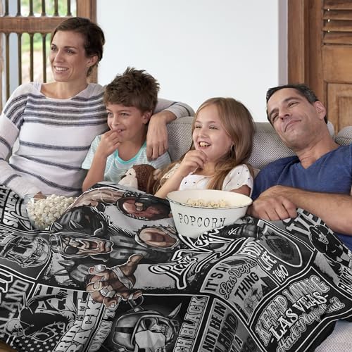 BTHRRW Football Throw Blanket Football Team Color 60"x50" Fan Gifts for Men Women Sport Blanket Sofa Bed Couch Living Room. - Image 2