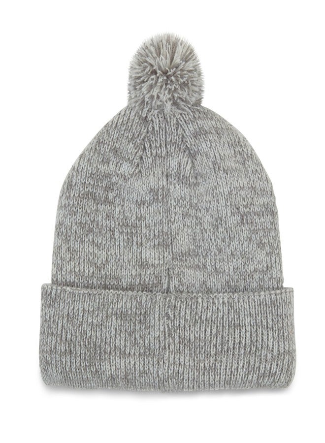 Titleist Boardwalk Pom Pom Beanie, Heather/White - Image 2