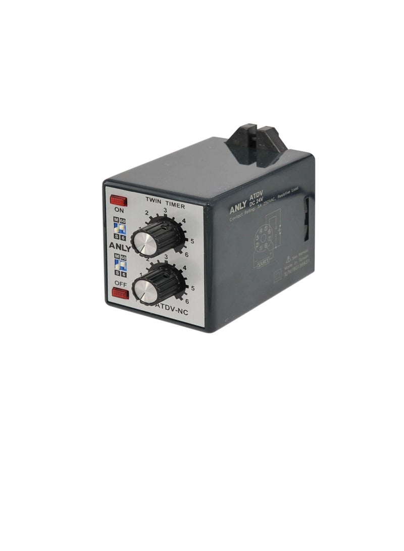 ANLY Multi Range Analog Twin Timer AC110-240V - ATDV-NC  - Image 3