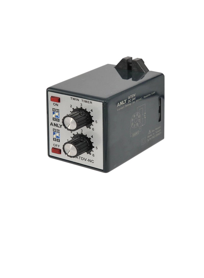 ANLY Multi Range Analog Twin Timer AC110-240V - ATDV-NC  - Image 2