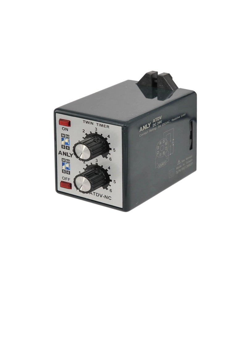 ANLY Multi Range Analog Twin Timer AC110-240V - ATDV-NC  - Image 1