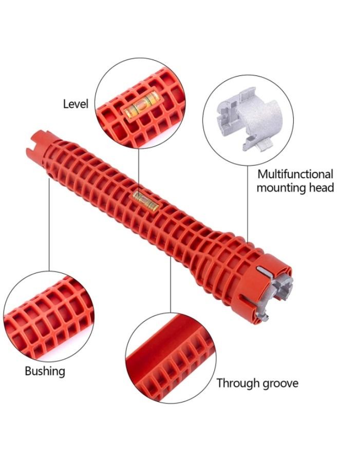 8 في 1 الحنفية بالوعة تركيب أدوات وجع مأخذ أنابيب المياه تحت أدوات إصلاح الفضاء المضغوط متعددة الوظائف أنابيب المياه أصحاب المطبخ / الحمام / المرحاض - Image 3