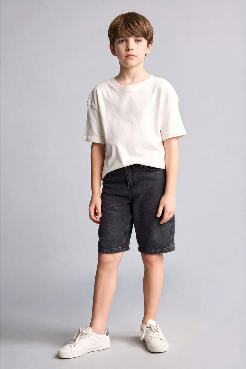 ديفاكتو Boy Regular Fit Denim Shorts