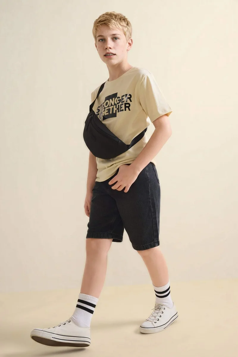 ديفاكتو Boy Regular Fit Denim Shorts