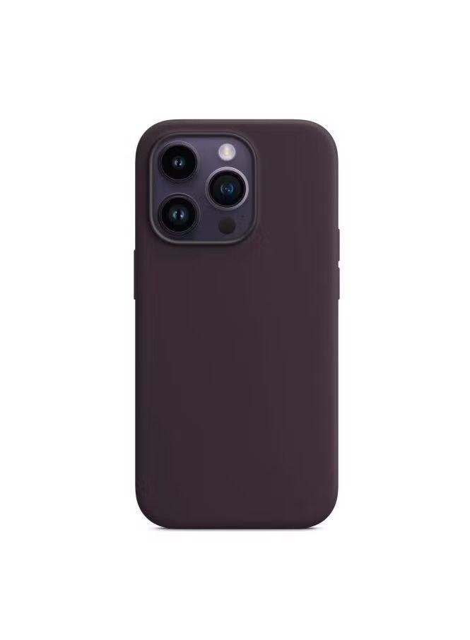 إيف جراب iPhone 14 Pro Max ، غطاء خلفي واقٍ من السيليكون السائل مع جراب Magsafe لهاتف iPhone 14 Pro Max أرجواني أرجواني 6.7 " - Image 1