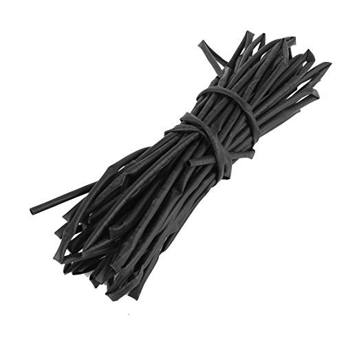 uxcell uxcell a14062300ux0328 Heat Shrinkable Tubing Shrink Tube, 3 mm Diameter, 10 m, 33', 125C, Black  - Image 2