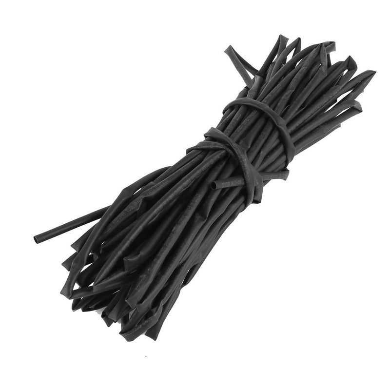 uxcell uxcell a14062300ux0328 Heat Shrinkable Tubing Shrink Tube, 3 mm Diameter, 10 m, 33', 125C, Black  - Image 1