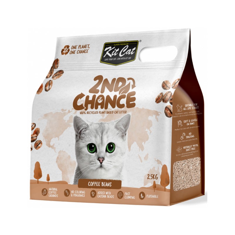 كيت كات Kit Cat 2nd Chance Coffee Beans Cat Litter - 7 L