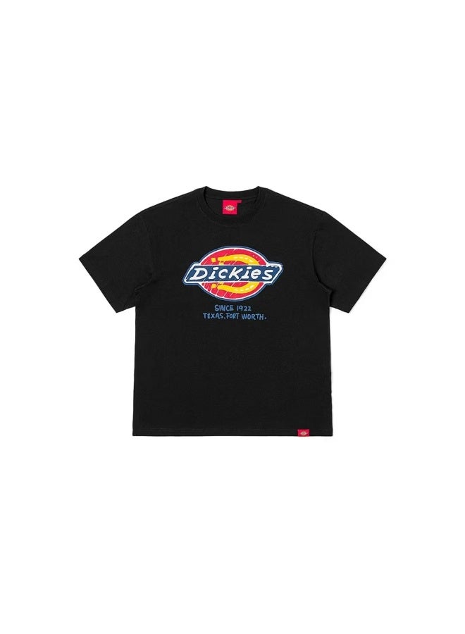 Dickies ‌Summer Must-Have: Solid Color 100% Cotton Round Neck T-Shirt – Couple's Style, Loose Casual Layering Short Sleeve‌ - Image 1