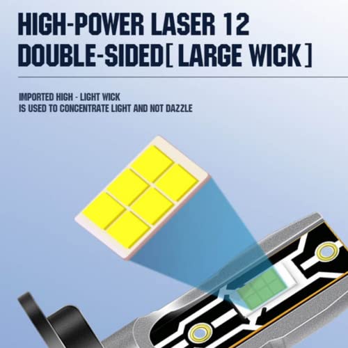 Sulfar H1/P43 Car LED Bulb Super Bright Headlight Kit (AD-LED-H1) | Black | Set of 1 - Image 4