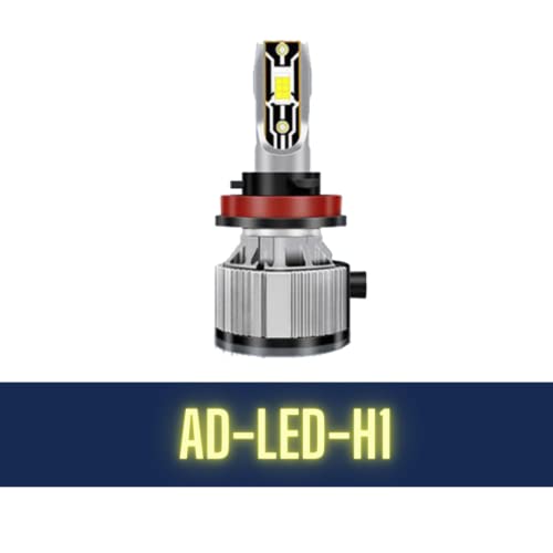 Sulfar H1/P43 Car LED Bulb Super Bright Headlight Kit (AD-LED-H1) | Black | Set of 1 - Image 2