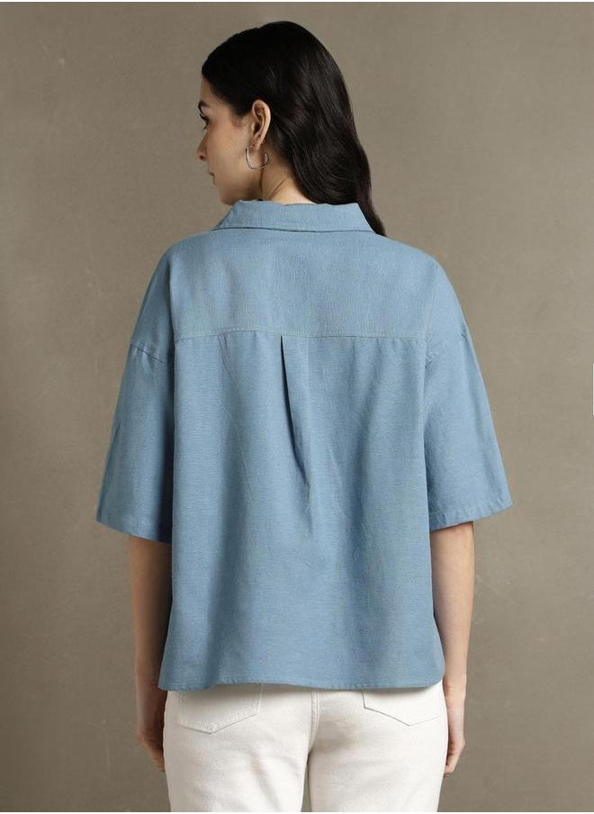 Dennis Lingo Plain Oversized Shirt by Styli  - Image 3