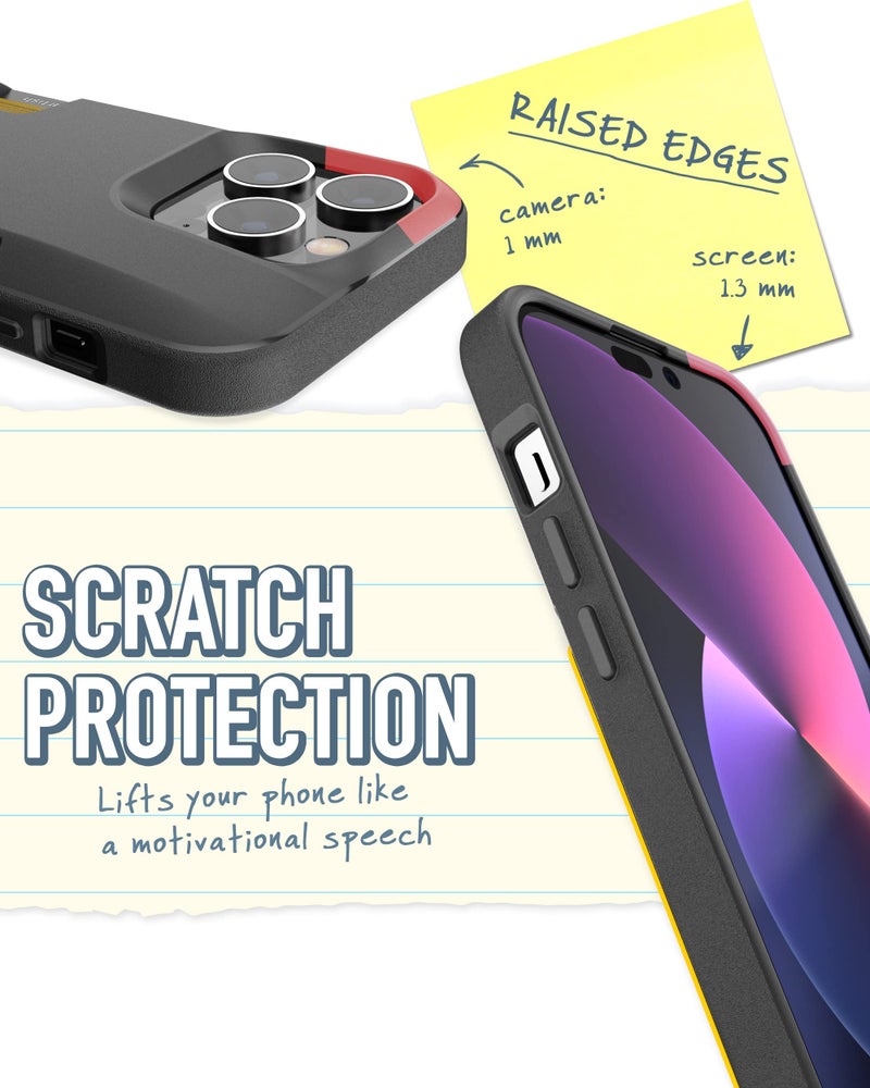 SmartishÂ® iPhone 14 Pro Wallet Case - Wallet Slayer Vol. 1 [Slim + Protective] Credit Card Holder - Drop Tested Hidden Card Slot Cover Compatible with Apple iPhone 14 Pro - Black Tie Affair - Image 5