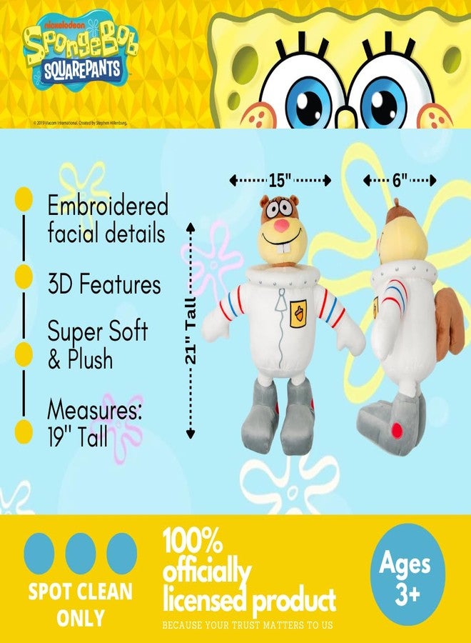 Franco Collectibles Bedding Super Soft Cozy Decorative Cuddle Pillow, Standard, Spongebob Squarepant-Sandy Cheeks - Image 2