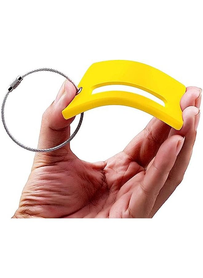 Luggage Tags 6pcs Silicone Luggage Tag Suitcase Tags Bright Color Baggage Tags with Name ID Card Stainless Steel Loops for Travel Bag Suitcase  - Image 4
