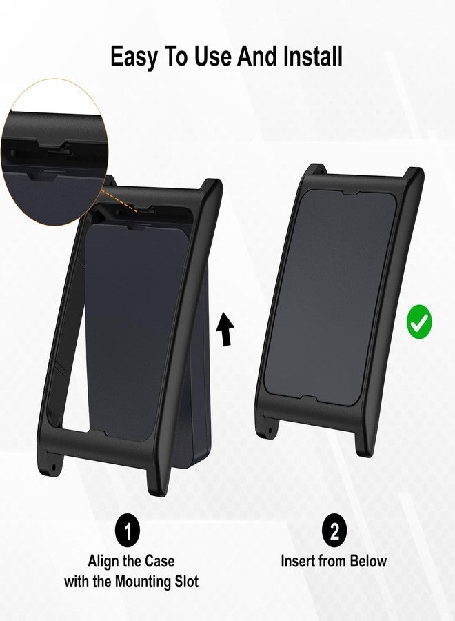 Vigamen 2 Pack Hard PC Case Compatible with Amazfit Helio Strap Fitness Tracker,Protective Frame for Women Men,Black Cover for Amazfit Helio - Image 5