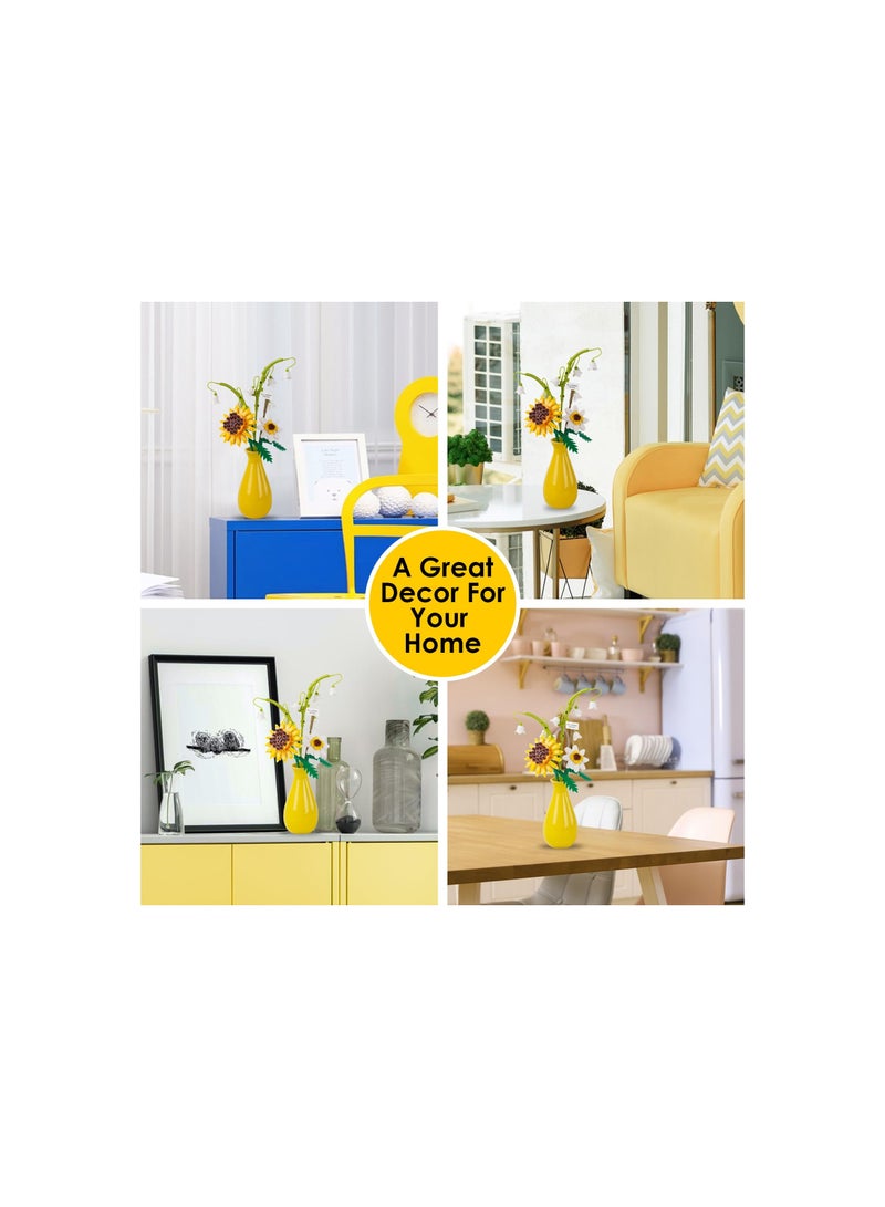 SOLARAE Sunflower Bouquet Building Set - 243 Pcs Botanical Collection for DIY Home Decor, Perfect Gift for Adults & Kids 14+, Ideal for Birthdays, Anniversaries, and Celebrations. - Image 3