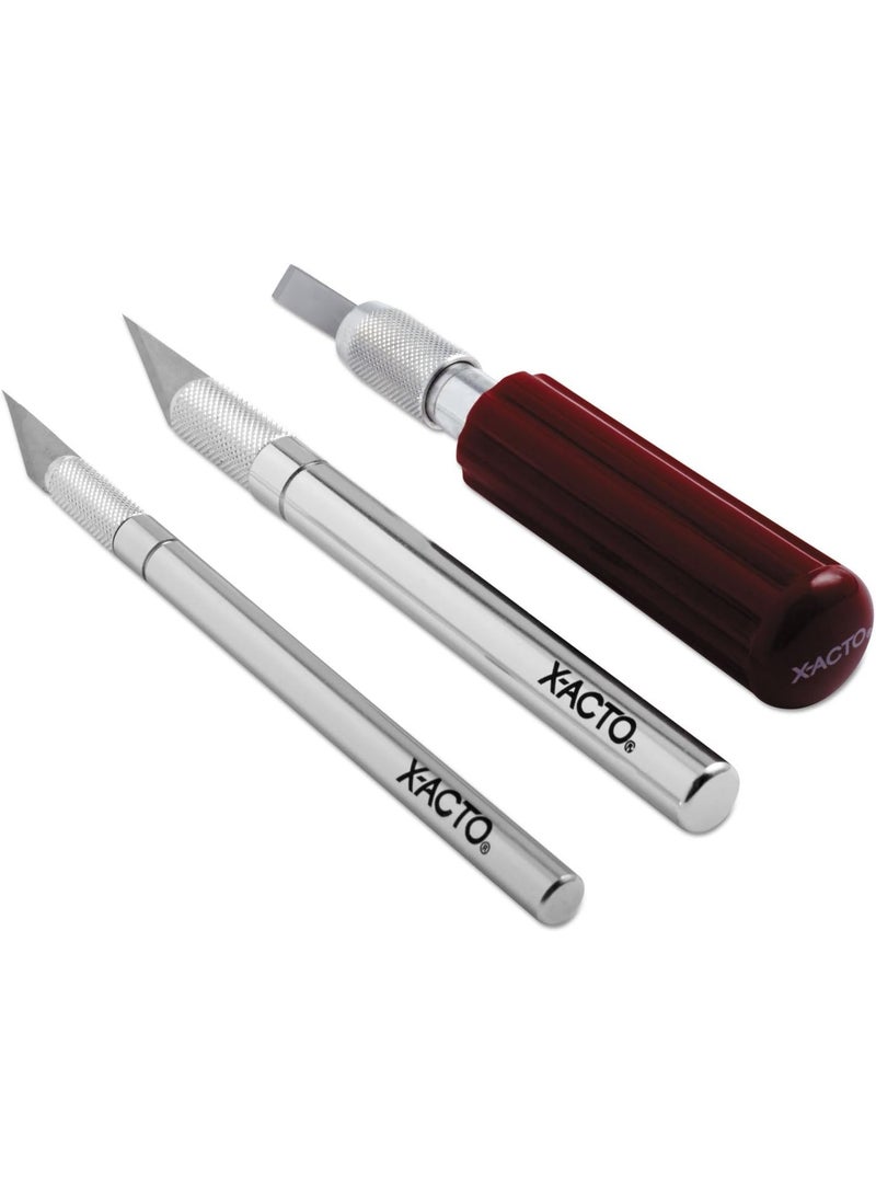 X-ACTO Compression Basic Knife Set, Includes 3 Knives, 13 Blades, Soft Carry Case, 17 Count - Crafting, Cutting Tools - Image 1