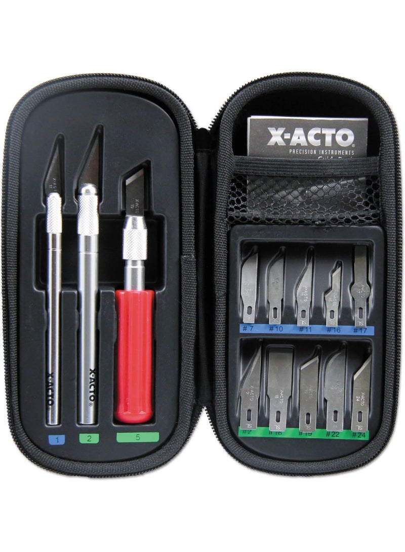 X-ACTO Compression Basic Knife Set, Includes 3 Knives, 13 Blades, Soft Carry Case, 17 Count - Crafting, Cutting Tools - Image 5