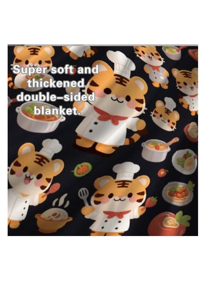 general Flannel thin blanket (warm and comfortable, suitable for sleep, gaming, dust removal and sandproof) 150cm*200cm - 540 - Image 5