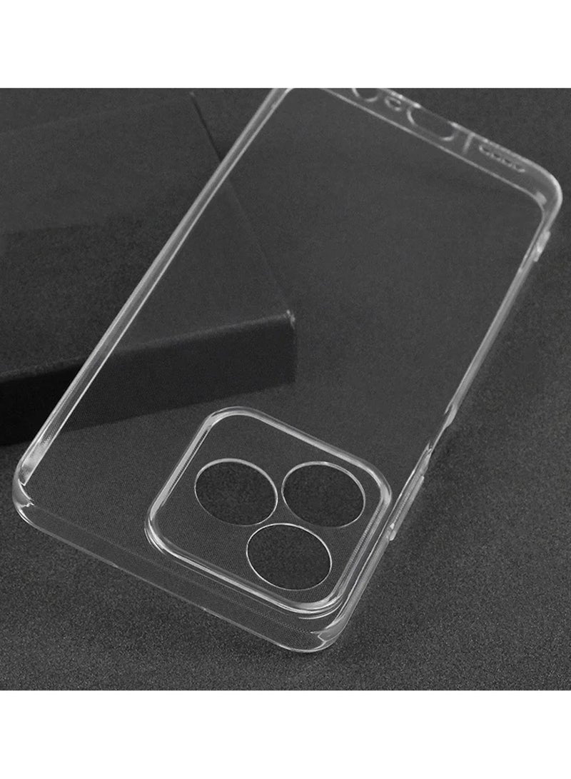 Techie غطاء شفاف مضاد للصدمات من TPU ناعم للغاية لجهاز Realme Note 50 4G / C53 / C51 مع زوايا ناعمة ومانع للبصمات - Image 5
