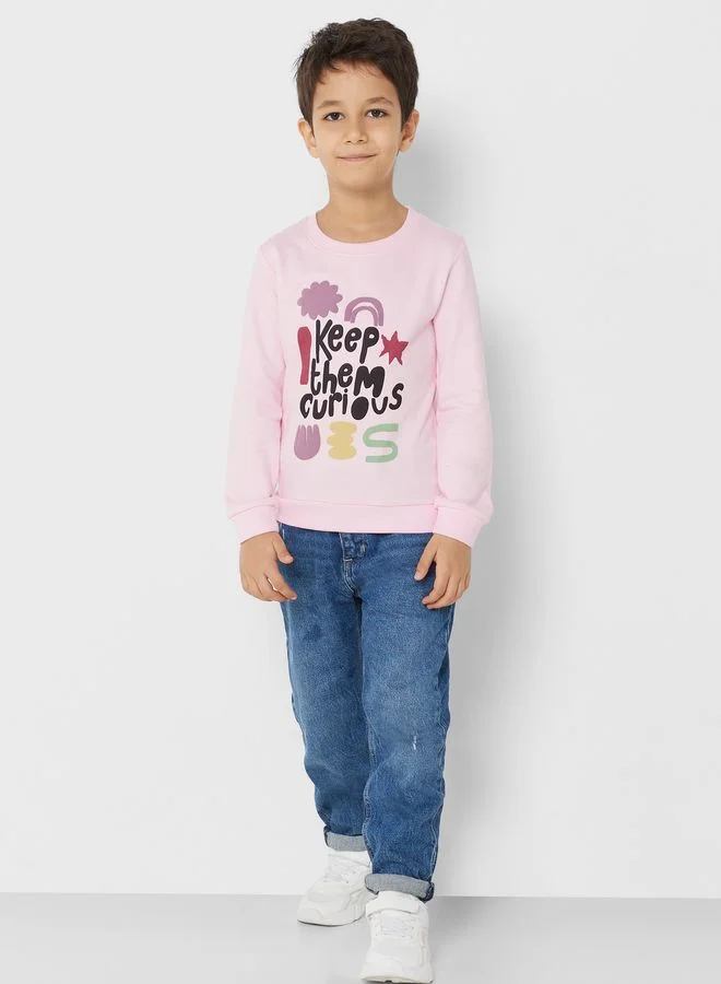 Pinata Boys Slogan Printed Sweatshirt