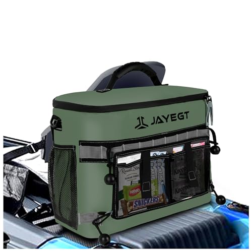 JAYEGT Kayak Cooler Behind Seat - Waterproof Cooler Bag Compatible with Lawn-Chair Seat Kayak, Portable Ice Chest for Fishing, Beach, Travel, Picnic, Leak-Proof - Image 1