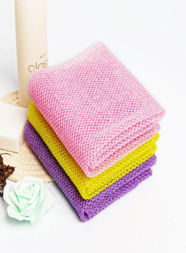 إسكدنيا أواسيسجالور 3 قطع من الإسفنج الشبكي الأفريقي للتقشير في الحمام. - Image 4