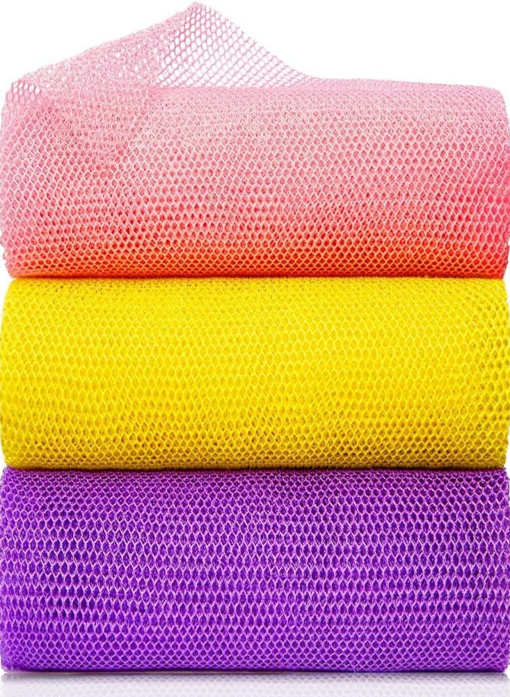 إسكدنيا أواسيسجالور 3 قطع من الإسفنج الشبكي الأفريقي للتقشير في الحمام. - Image 1