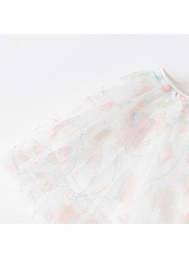 Balabala Girls' Dress Children's Summer Dress 2025 New Style Medium & Large Kids Tulle Skirt Sweet - Image 4