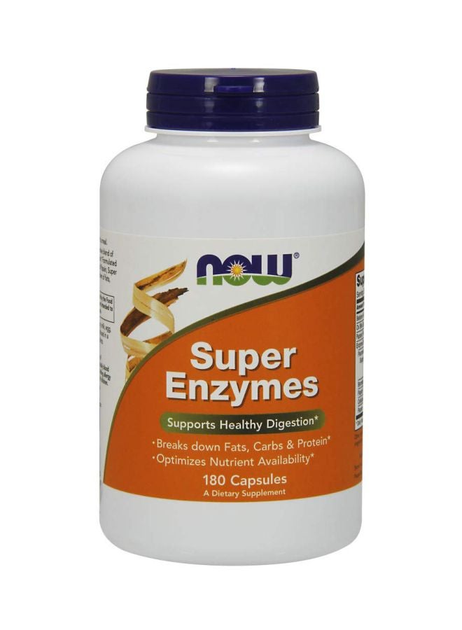 Now Foods Super Enzymes - 180 Capsules - Image 1