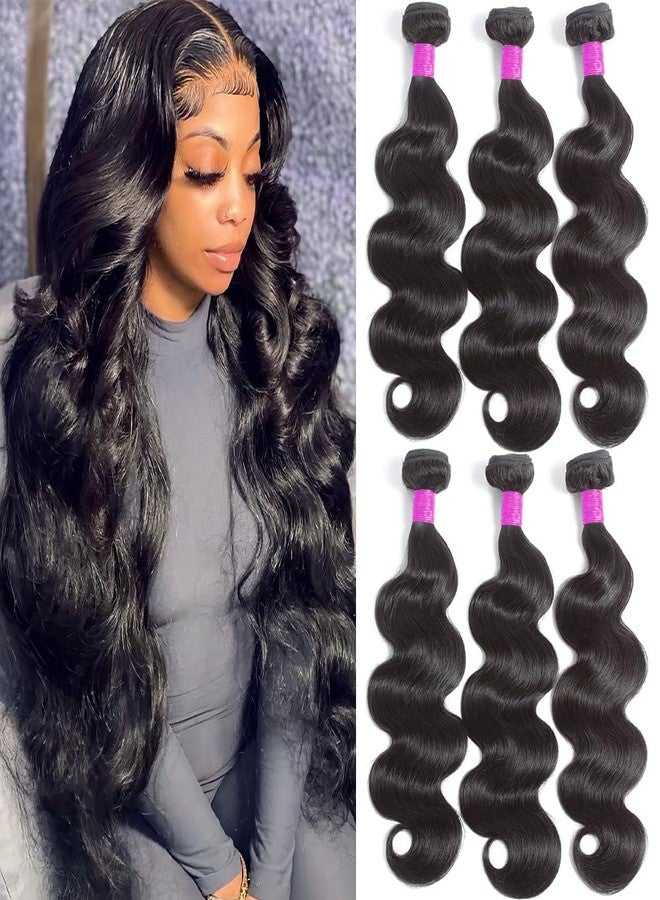 Flady Body Wave 3 Bundles Human Hair 20 22 24 Inch 100% Unprocessed 12A Human Hair Bundles Body Wave 3 Bundles Human Hair Weave Body Wave Human Hair Extensions Natural Color - Image 1