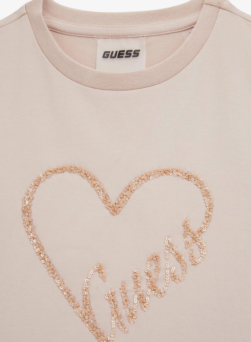 GUESS Kids Essential Crew neck T-Shirt - Image 3